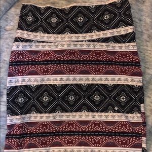 Charlotte Russe printed skirt